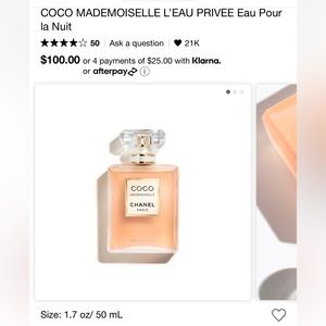 COCO Mademoiselle Chanel Paris Eau de Toilette
